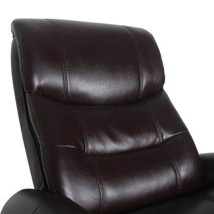 Julio Faux Leather Premium Reclining Lounge Arm Chair w/ Ottoman Swivel Sofa