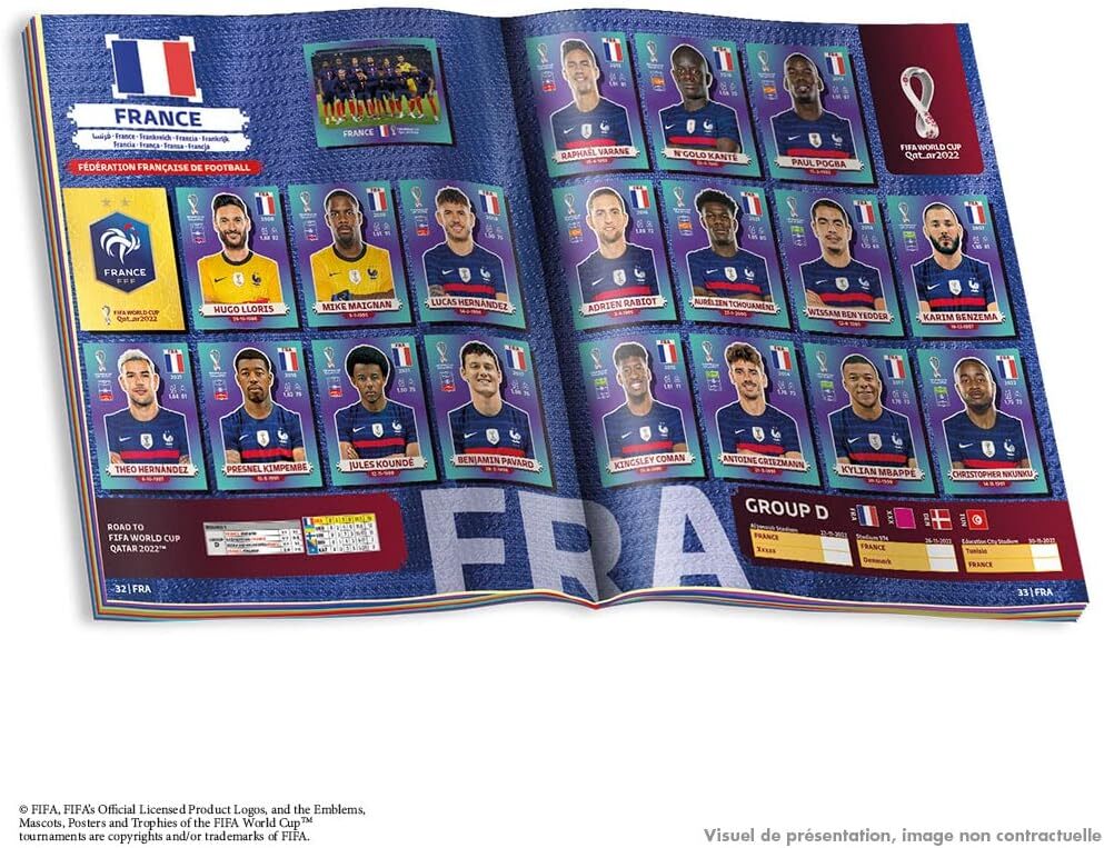 Panini 2022 FIFA World Cup Soccer Football Qatar Sticker Starter Pack