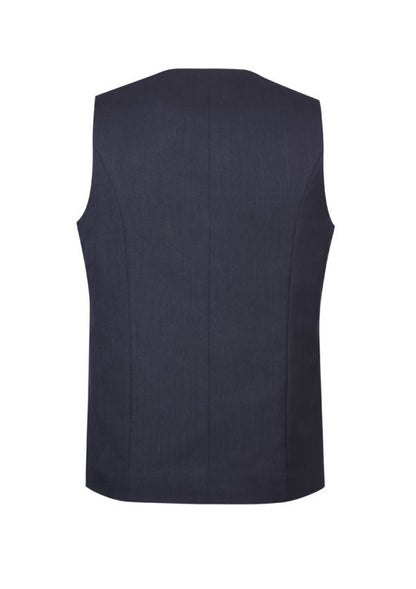 Mens Bamboo Blend Longline Vest Waistcoat w/ Stretch Business Forrnal Dress - Navy - 107