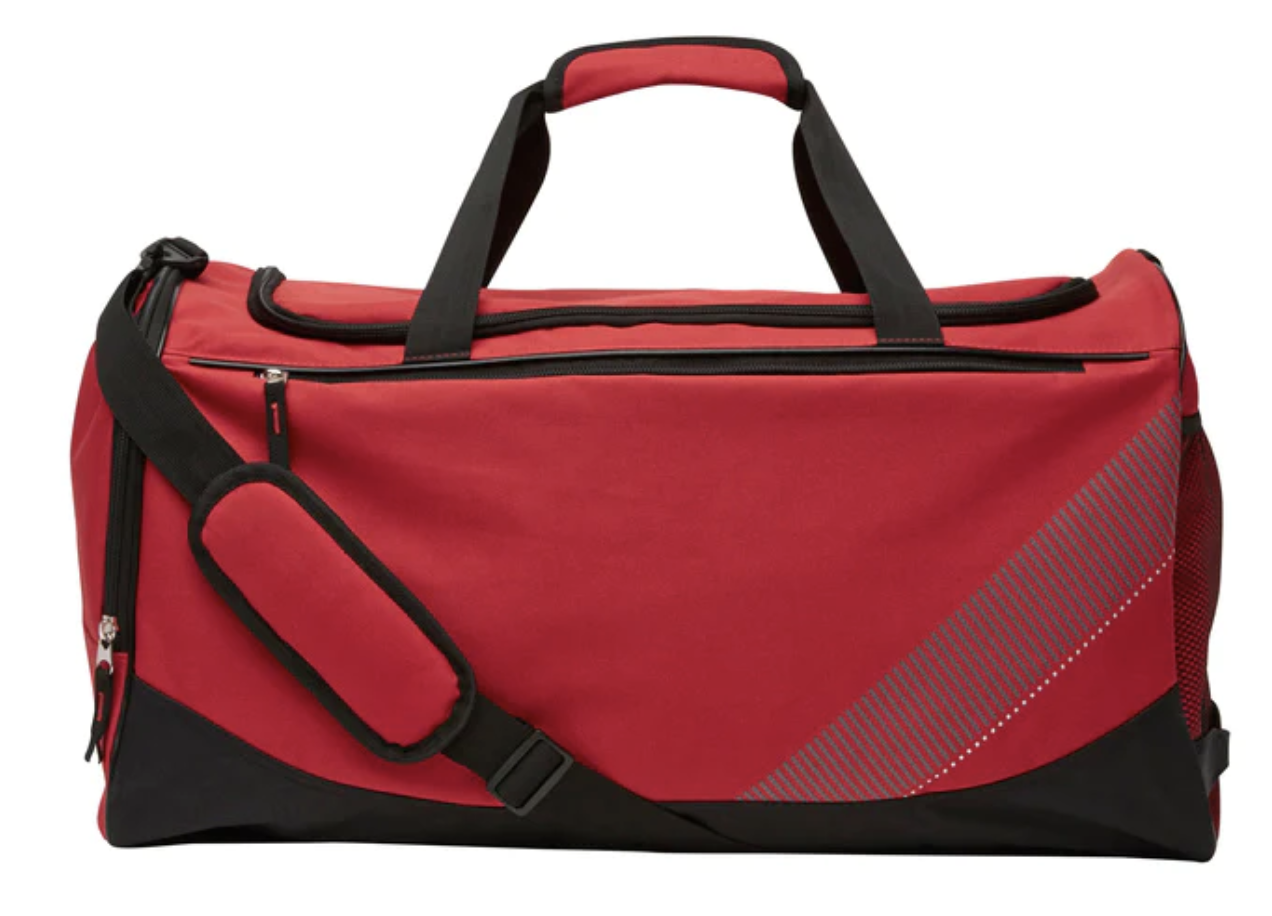 Large Foldable Sports Gym Duffle Bag Waterproof Travel Duffel Bag - Red