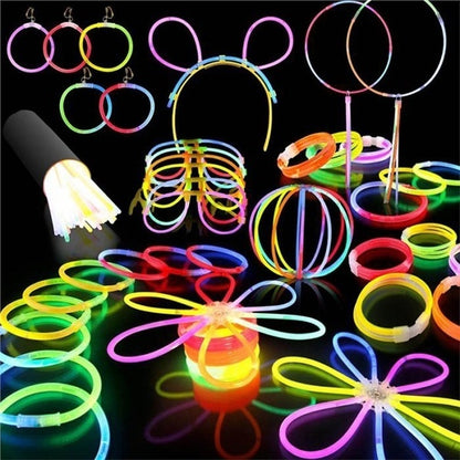 15 GLOW STICKS Party Light Glow In The Dark Rave BRACELETS Disco Bulk 20cm