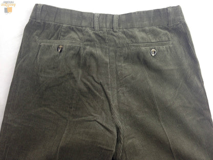 MENS CORDUROY PANTS Trousers Cords Casual STRETCH COTTON Size 32""-44"" Adjustable - Olive (89) - 97 (38"")