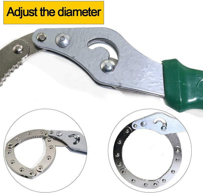 Adjustable Oil Filter Wrench Universal Handcuff Style Remover Tool Spanner Non-Slip