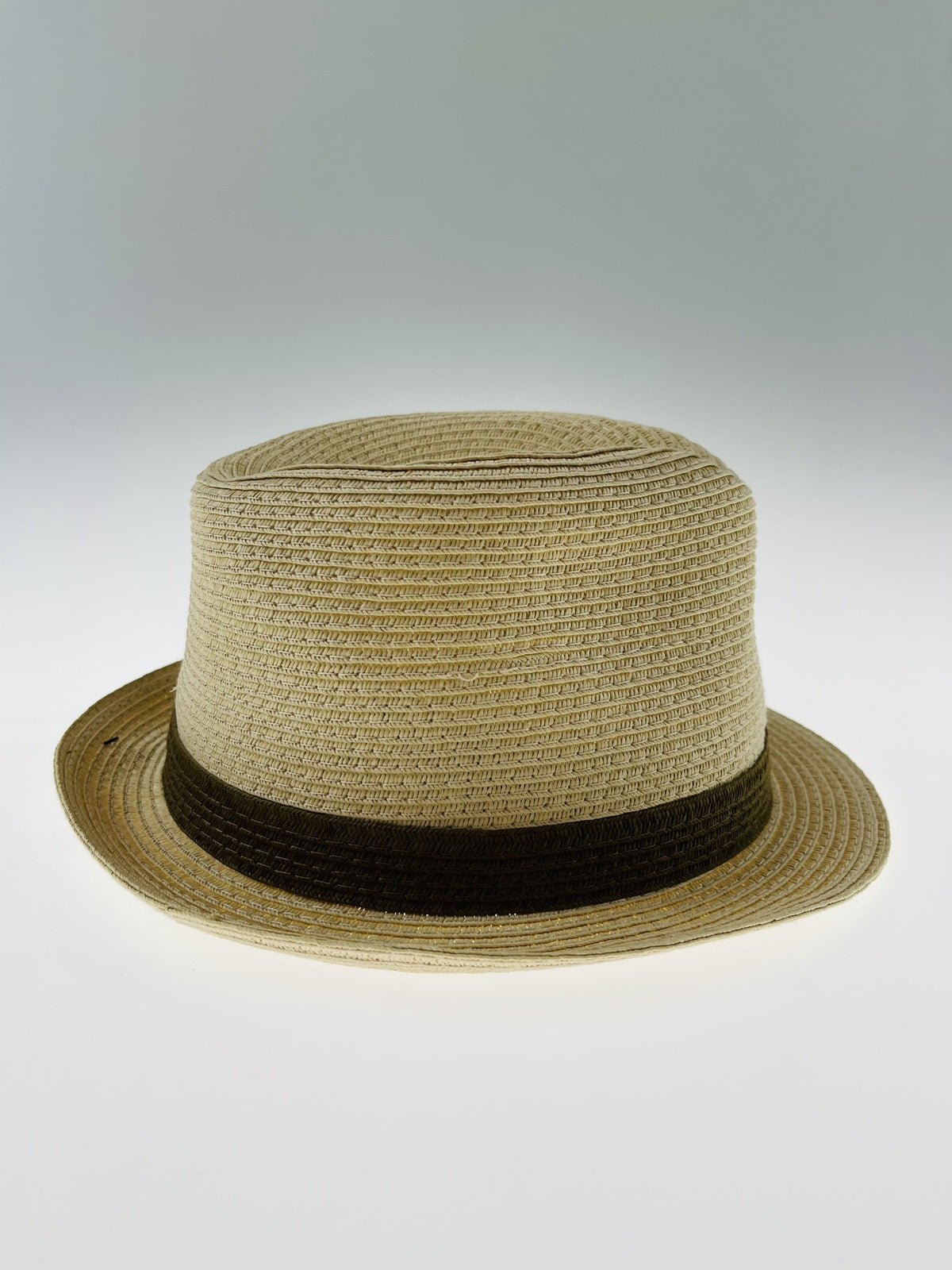 Dents Mens Straw Hat Toyo Trilby Fedora Summer Sun Stingy Brim  - Natural/Brown - S/M