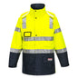 HUSKI Transit Hi Vis Waterproof Jacket Industrial Workwear Reflective UPF 50+ - Yellow - L (102cm)