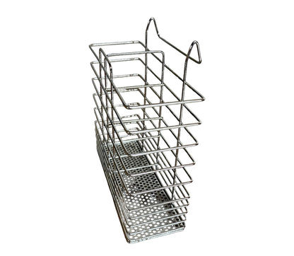 Stainless Steel Cutlery Basket Holder Drying Rack - Chrome