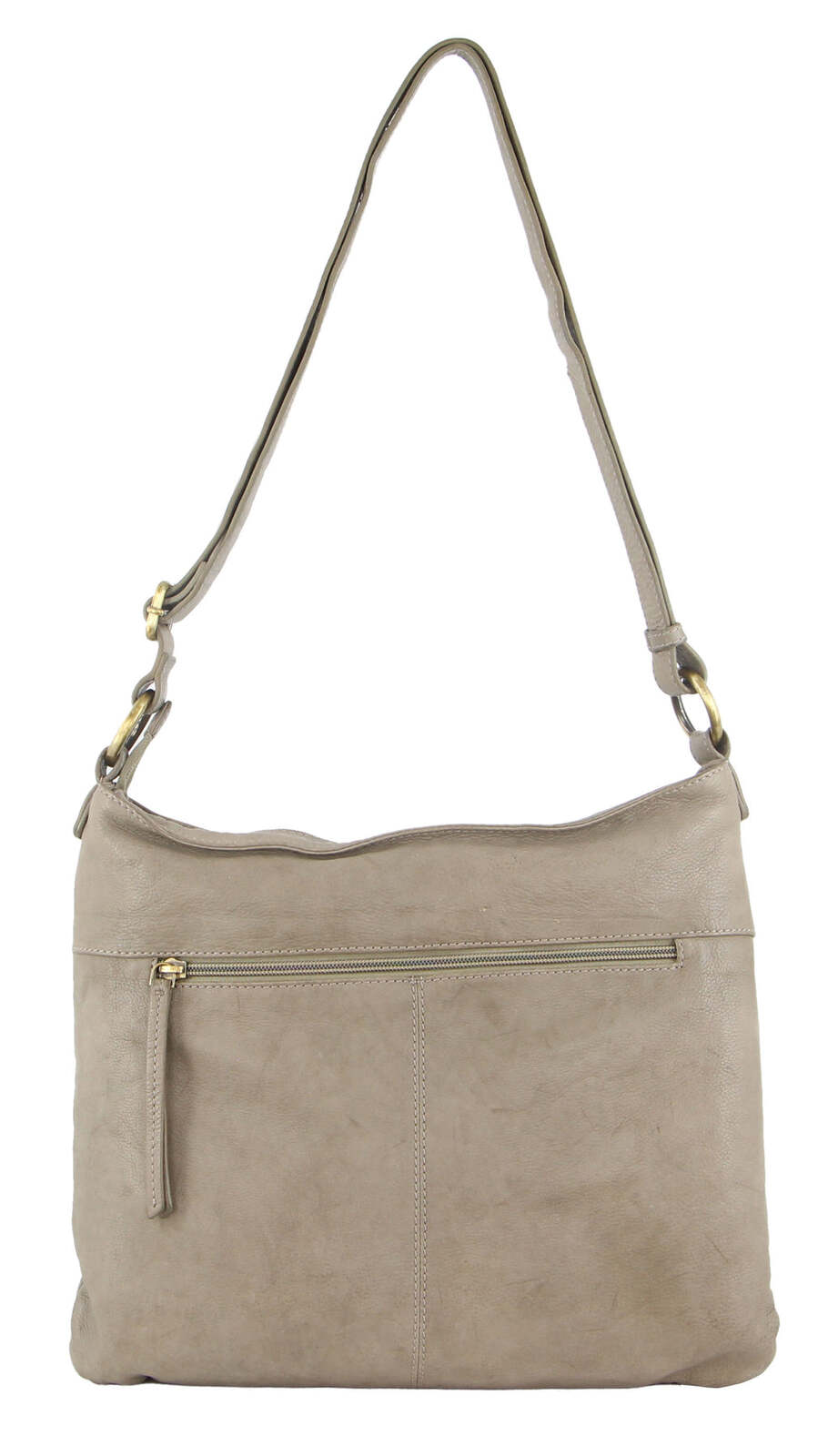 Pierre Cardin Woven Leather Ladies Cross-Body Bag Handbag - Taupe