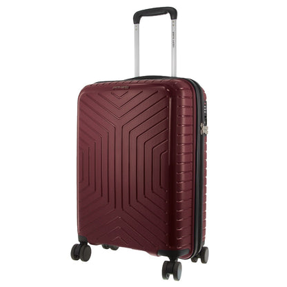 Pierre Cardin 3-Piece Hardshell Super Light Luggage Bags Travel Suitcase - Burgundy