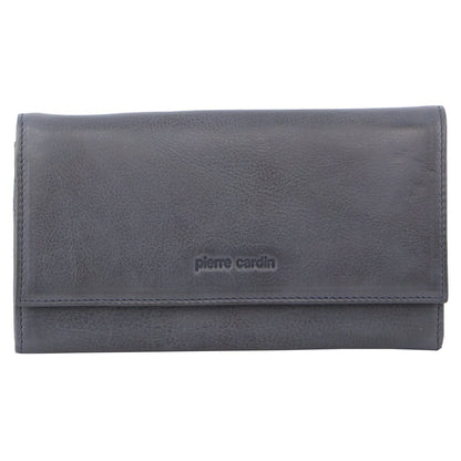 Pierre Cardin Womens Soft Italian Leather RFID Purse Wallet - Teal