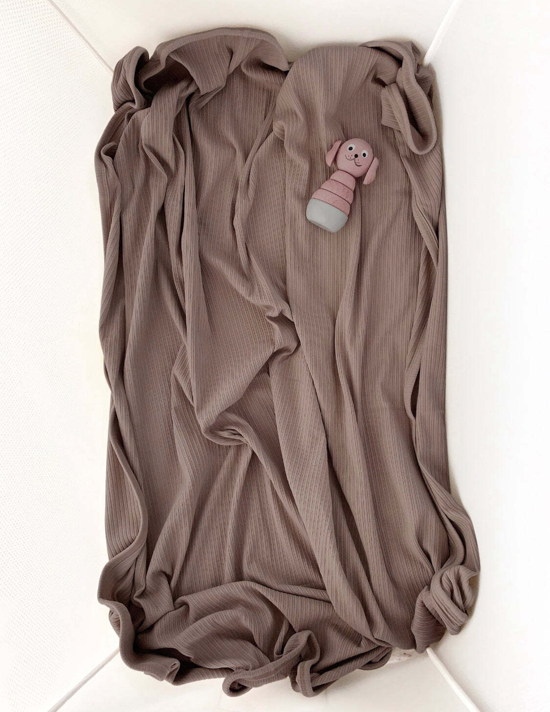 Ponchik Babies + Kids - Ribbed Swaddle Jersey Wrap - Carmel