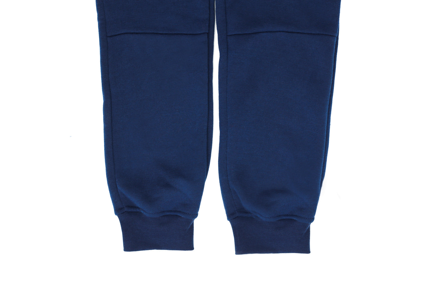 Mens Skinny Track Pants Joggers Trousers Gym Casual Sweat Cuffed Slim Trackies Fleece - Navy - M