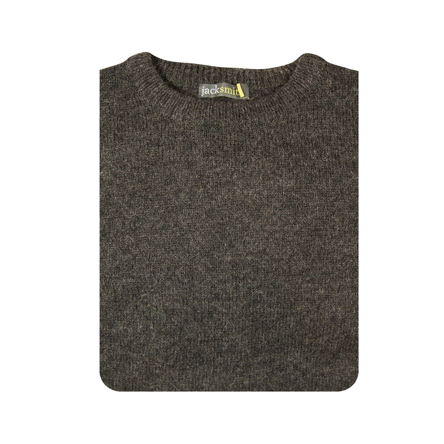 100% SHETLAND WOOL CREW Round Neck Knit JUMPER Pullover Mens Sweater Knitted - Charcoal (29) - 4XL