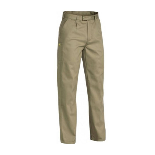 Bisley Mens Insect Protection Drill Work Pants Trousers - Khaki - 82cm