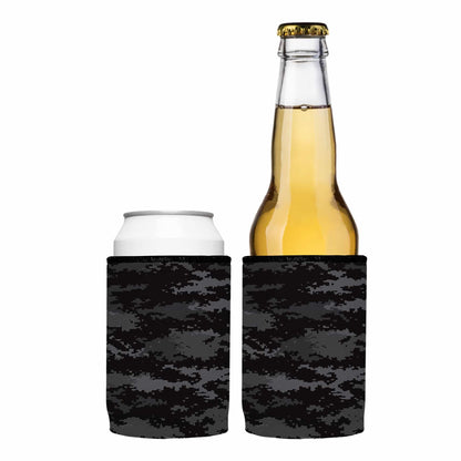 Digital Pixel Black Camo Stubby Cooler 2-Pack - Standard