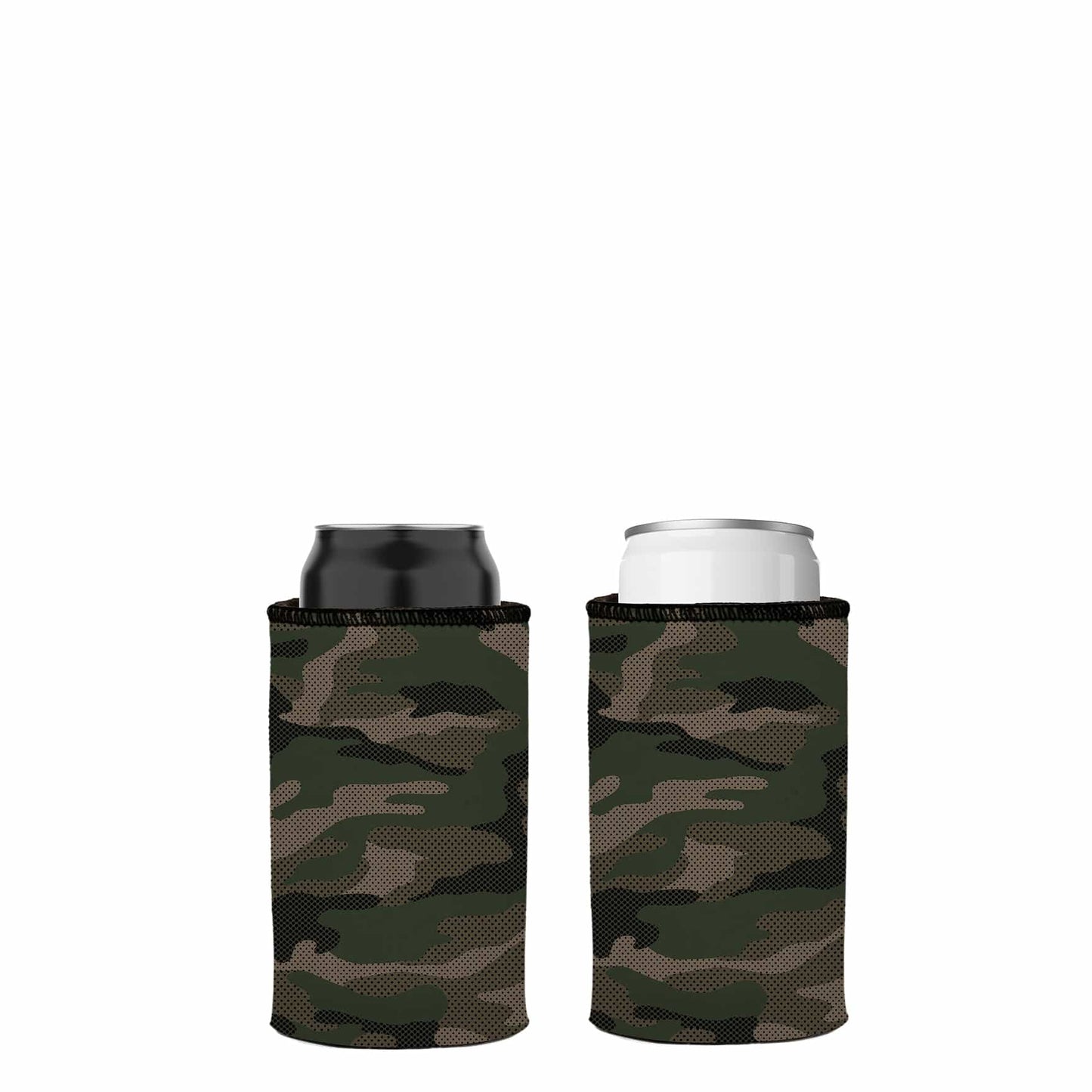 Green Camo Dot Pattern Stubby Cooler 2-Pack - Standard