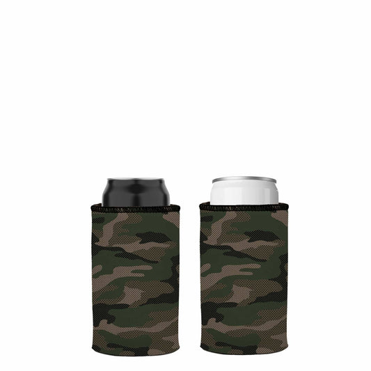 Green Camo Dot Pattern Stubby Cooler 2-Pack - Standard