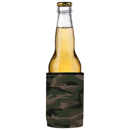 Green Camo Dot Pattern Stubby Cooler 2-Pack - Standard