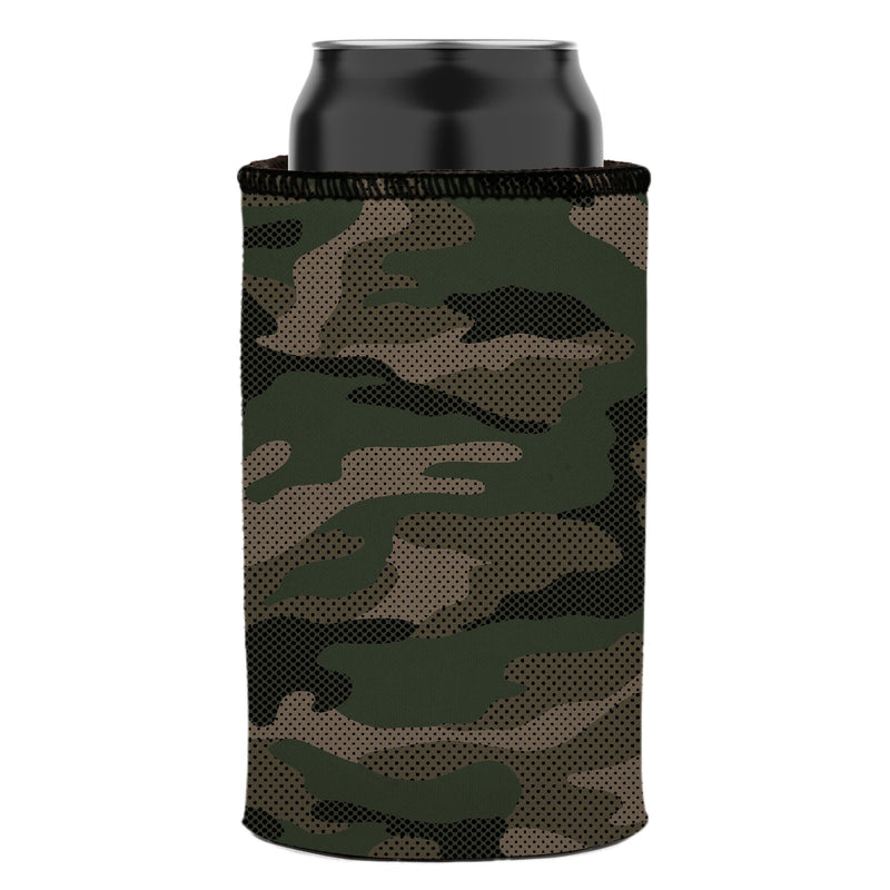 Green Camo Dot Pattern Stubby Cooler 2-Pack - Standard