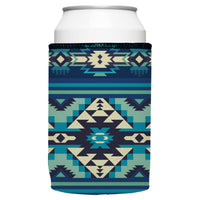 Blue Navajo Rug Stubby Cooler 2-Pack - Standard