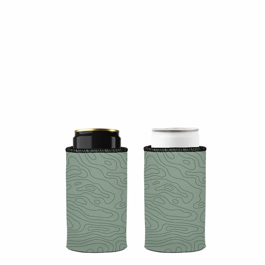 Topographic Map Stubby Cooler 2-Pack - Standard