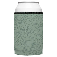 Topographic Map Stubby Cooler 2-Pack - Standard