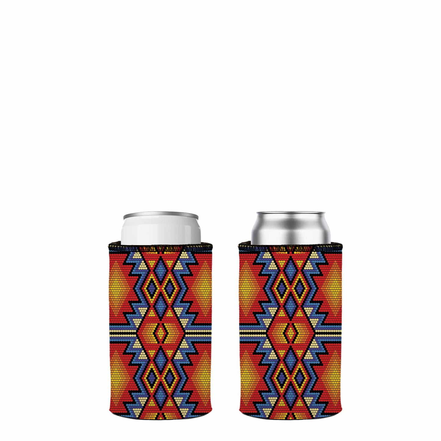 Huichol Beading Stubby Cooler 2-Pack - Standard