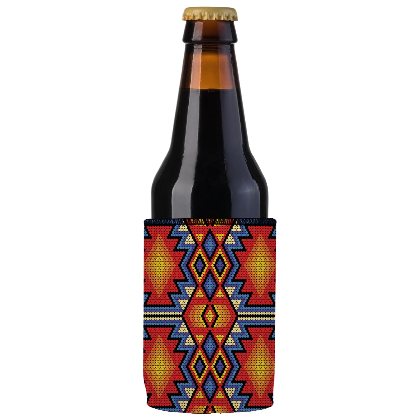 Huichol Beading Stubby Cooler 2-Pack - Standard