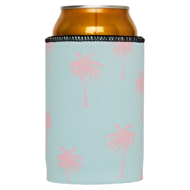 Palm Trees Pink Aqua Stubby Cooler 2-Pack - Standard