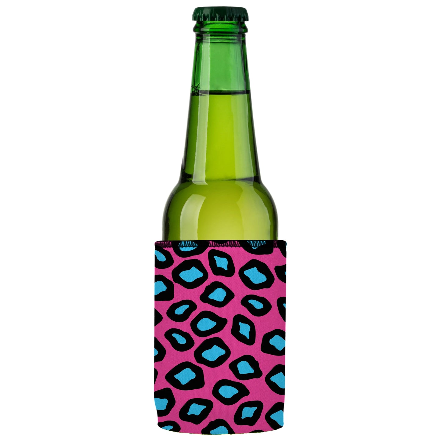 Pink Leopard Print Stubby Cooler 2-Pack - Standard