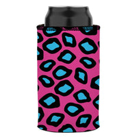Pink Leopard Print Stubby Cooler 2-Pack - Standard