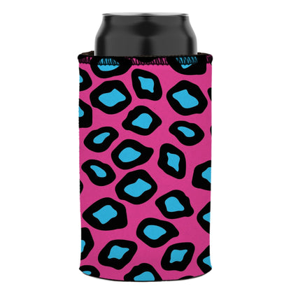 Pink Leopard Print Stubby Cooler 2-Pack - Standard