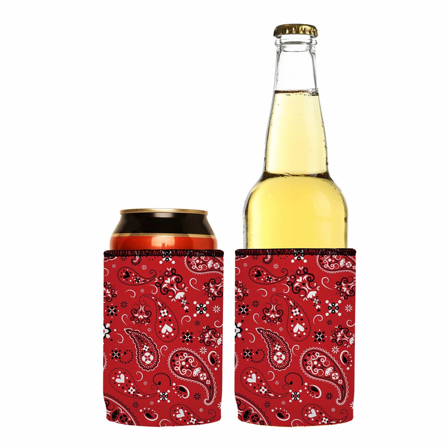 Red Bandana Stubby Cooler 2-Pack - Standard