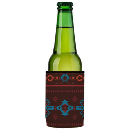 Brown Navajo Rug Stubby Cooler 2-Pack - Standard