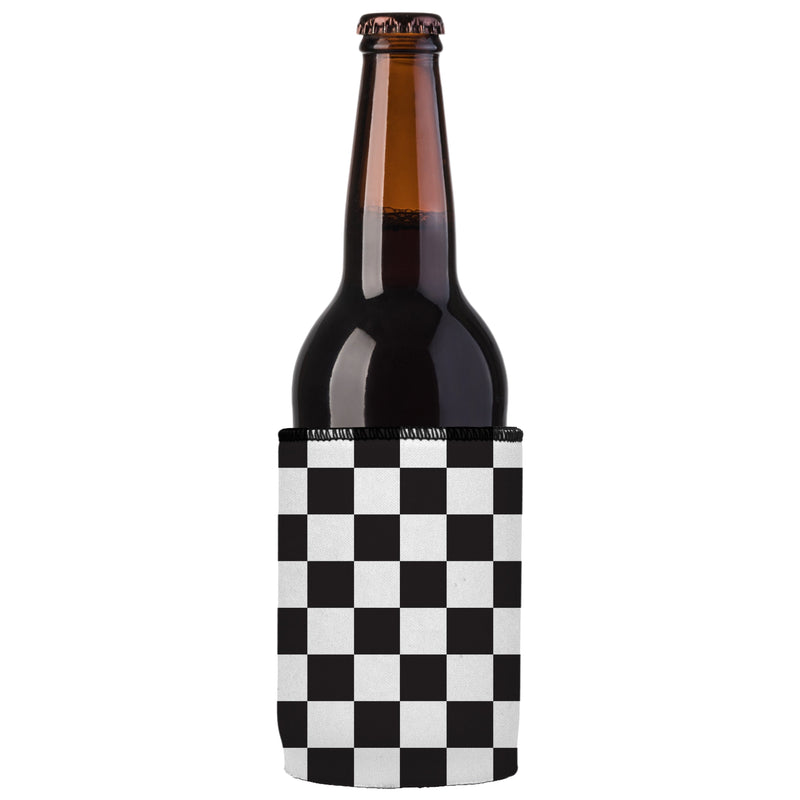 Small Checkerboard Stubby Cooler 2-Pack - Standard
