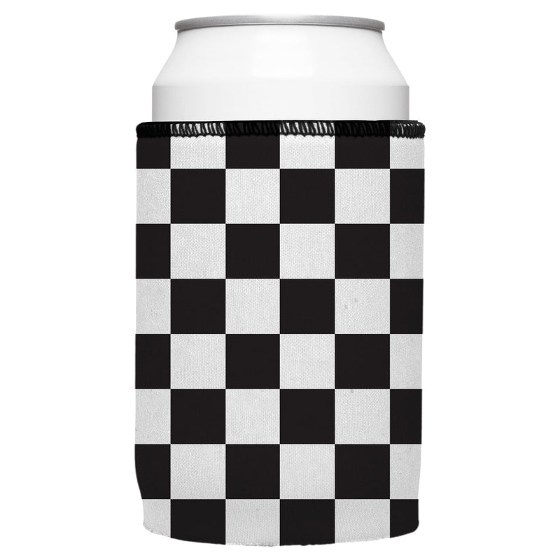 Small Checkerboard Stubby Cooler 2-Pack - Standard
