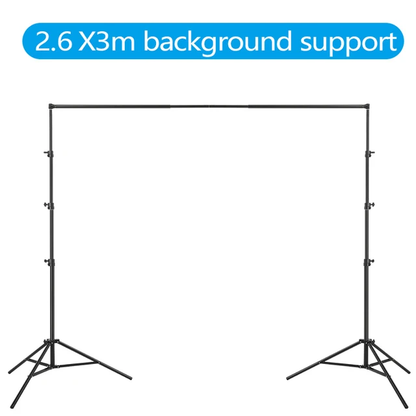 Hridz 2.6M*3M Heavy Duty Backdrop Support System for Photography Background Photo Video