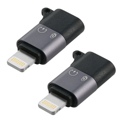 2-Pack USB-C to Lightning OTG Adapter | Fast Charging & Data Sync | Compatible with iPhone 7-14 Pro Max, Headphones, Flash Drive, Mouse & More