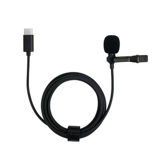 HRIDZ Type-C Clip-on Microphone for Phone PC recording 3.5mm Type C Mic - 4-pole