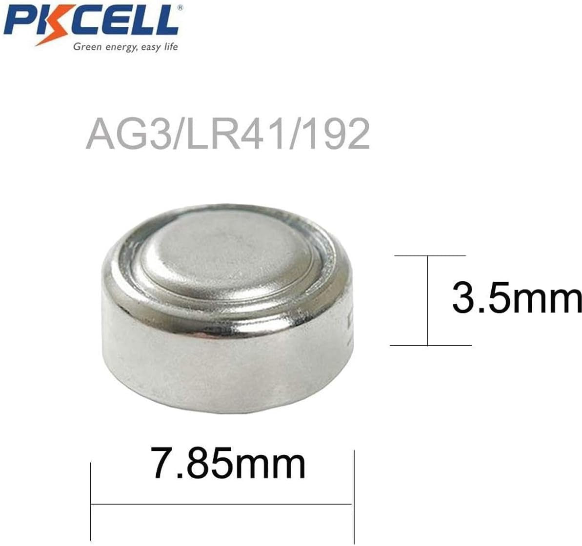 BUTTON CELL BATTERIES [10 pack]: 1.5V - AG3 - LR41 - G3 - 192