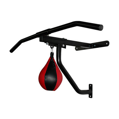 Wall Chin Up & Pull Up Bar with Punching Bag and Speedball Station Combo