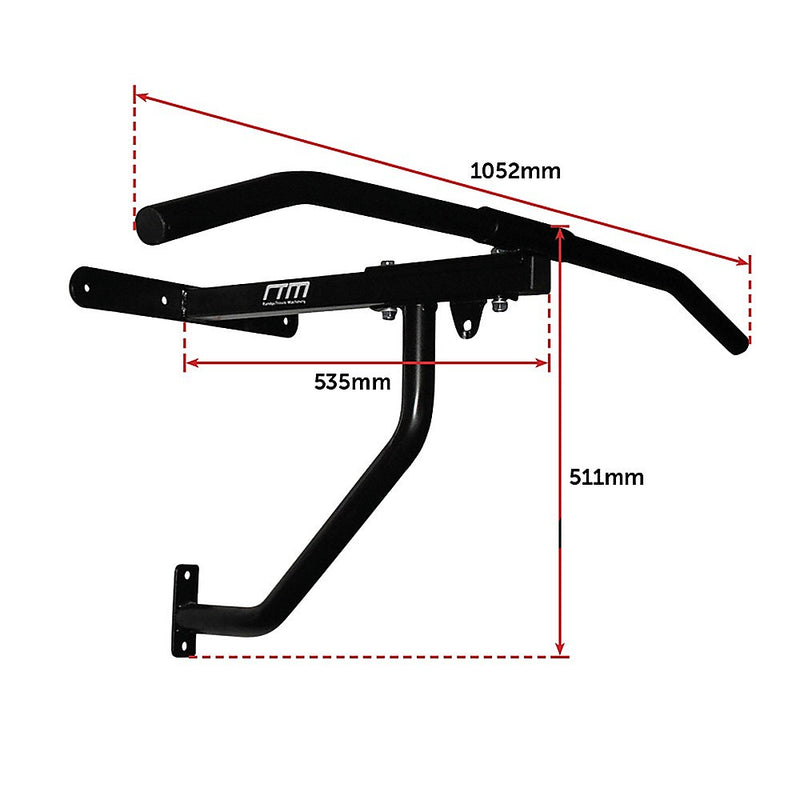 Wall Chin Up & Pull Up Bar with Punching Bag and Speedball Station Combo