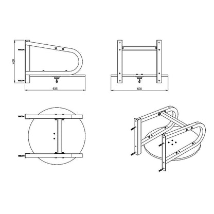 Speedball with Wall Frame – Boxing Punching Bag Training Set for Home Gym