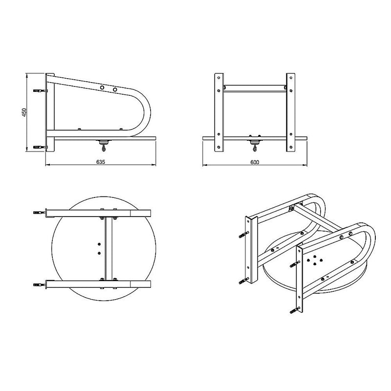 Speedball with Wall Frame – Boxing Punching Bag Training Set for Home Gym