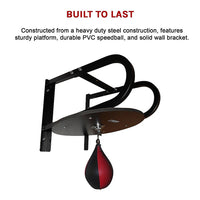 Speedball with Wall Frame – Boxing Punching Bag Training Set for Home Gym