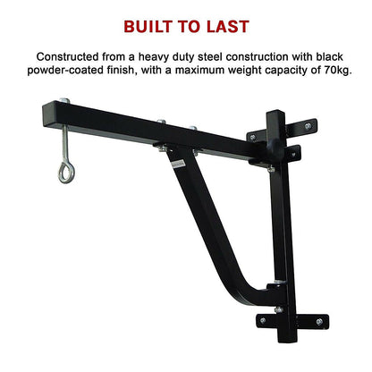 Boxing Punching Bag Wall Pivot Rack – Swivel Mount for Home Gym