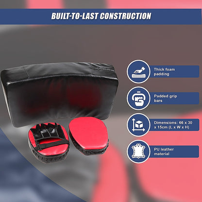Kickboxing Shield & Punching Pad Combo – Sparring Training Strike Set