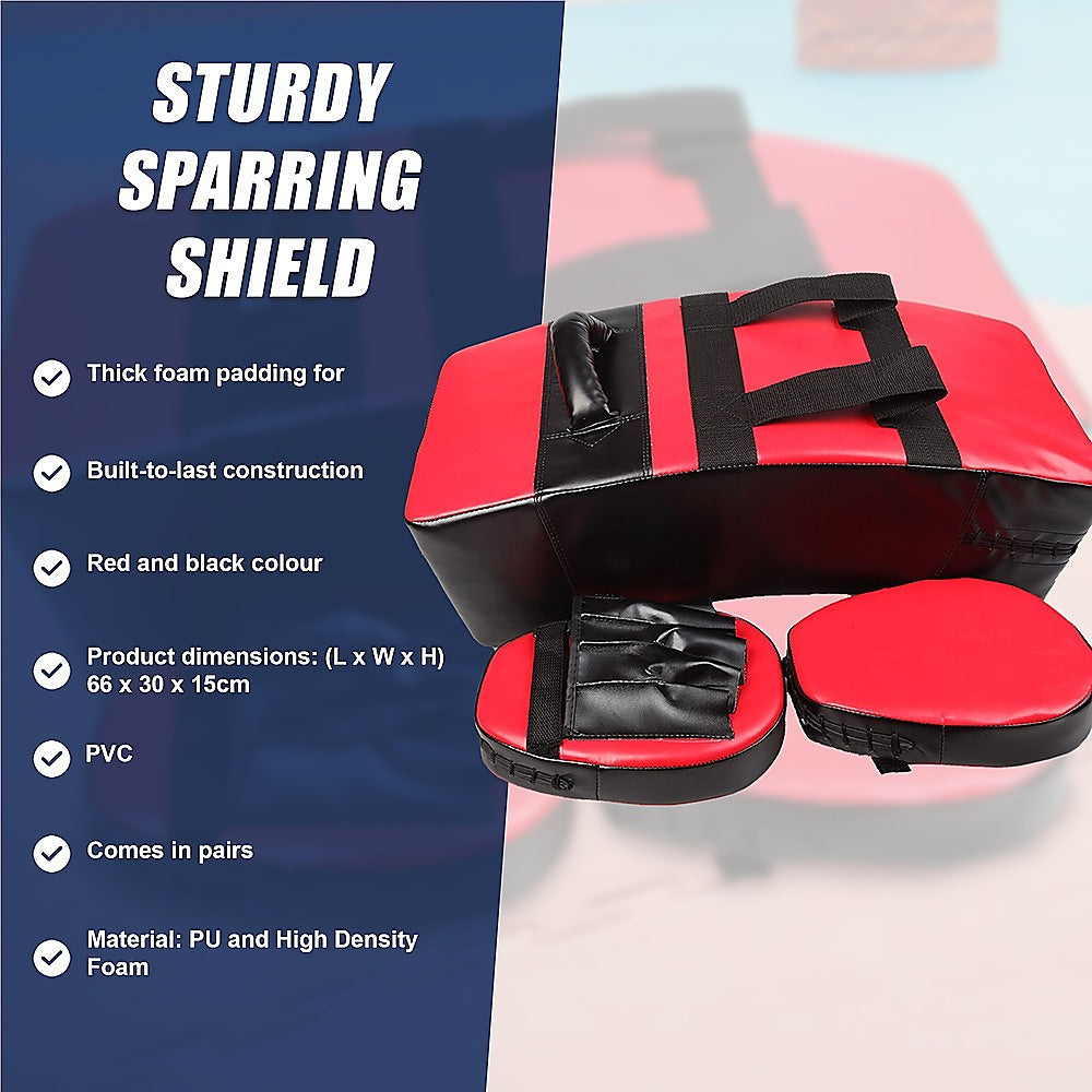 Kickboxing Shield & Punching Pad Combo – Sparring Training Strike Set