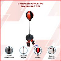 Kids Boxing Punching Bag Set – Children’s Training Gloves & Fitness Stand