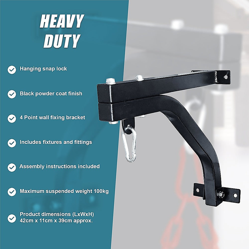 Heavy Duty Punch Bag Wall Bracket – Steel Boxing Bag Holder for Home Gym