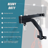 Heavy Duty Punch Bag Wall Bracket – Steel Boxing Bag Holder for Home Gym